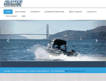 Tablet Screenshot of klamathboats.com